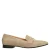 Manfield – Dames – Beige suède loafers met gouden studs –