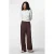 PIECES wide leg sweatpants – bruin