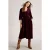 White Stuff Lucy Velvet Dress Dark Plum