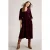 White Stuff Lucy Velvet Dress Dark Plum