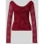 Gina Tricot Semi-transparant shirt met lange mouwen en vetersluiting