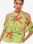 Lipsy Blouse  groen / grasgroen / lichtoranje / knalrood