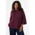 Zizzi gebreide trui Plus Size – donkerrood