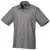 Premier Heren Korte Mouw Formele Poplin Gewoon Werk Shirt (Donkergrijs)