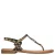 s.Oliver Women Shoes leren sandalen met panterprint beige/zwart