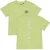 QPI T-shirt met backprint limegroen