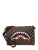 Sprayground Clutch ‘CHECK 2 EMBOSS’  bruin / rood / zwart / wit