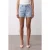 High-Waisted Linnen Denim Shorts