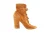 Gianvito Rossi Brooklyn Peep-Toe Enkellaarsjes in Bruin Suède