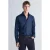Mango Man slim fit casual overhemd – middenblauw