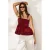 ONLY gehaakte top – donkerrood