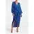 Forever New Mirella Wrap Satin Midi Dress Blue Atmosphere