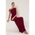 TRENDYOLMİLLA Dames Bordeaux Effen Maxi Mouwloos Diploma-uitreiking / Gala Recht Avond & Gala Jurk