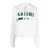 Amiri Leopard MA Bar Logo Witte gebreide hoodie