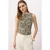 TRENDYOLMİLLA Dames Kaki Bloemen Driekwart mouw Regular fit Blouses