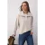 TRENDYOLMİLLA Dames Grijs Effen Driekwart mouw Oversized Sweatshirts