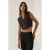 Getailleerd V-hals Crop Vest