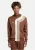DEF Sweatvest  beige / bruin / wit