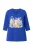 Ulla Popken Shirt  royal blue/koningsblauw / geel / groen / wit