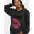 ONLY eco sweater lip opdruk strass