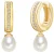 Valero Pearls Oorbellen  goud / transparant / parelwit