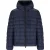 Diesel effen marineblauw gewatteerd jack met capuchon