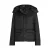Cream winterjas zwart