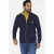 Jan Vanderstorm +FIT Collectie sweatvest Plus Size PEDKA donkerblauw