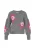 MYMO Oversized trui  donkergrijs / pink / rosa
