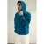 TRENDYOL MAN Heren Blauw Slogan Lang Oversized Sweatshirts