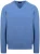 William Lockie V-Hals Lamswol Jeans Melange