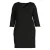 GREAT LOOKS midi jurk met V-hals zwart