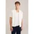 WE Fashion regular overshirt met ingebreid patroon ecru