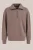 WE Fashion – Heren regular fit sweater met quarter-zip – Regular fit – Bruingrijs – Viscose –