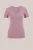 WE Fashion – Dames T-shirt met V-hals – Slim Fit – Roze – Katoen –