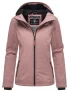 Marikoo dames overgangsjas lichtgewicht water- en windafstotend met capuchon mauve