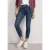 Street One Dames Jeans met Mid Waist en Slim Leg in Slim Fit in Blauw