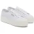 Superga Volwassen unisex 2790 nappaleer sportschoenen (Optisch Wit Zilver/Avorio)