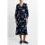 French Connection Allessandra Belt Dress Ls M Blackout/blue