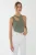Asymmetrische Kraag Crop Top