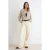TRENDYOLMİLLA Dames Ecru Effen Wijde pijp Normale taille Jeans