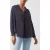French Connection Rhodes Crepe Pop Over Shirt Blue