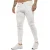 Enzo | Heren Skinny Stretch Biker Denim Jeans – Wit