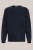 WE Fashion – Heren relaxed fit T-shirt van ribstof – Relaxed Fit – Donkerblauw – Katoen –