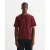 Wax London dean ss tee maroon
