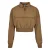 Damesjas Urban Classics cropped crinkle nylon