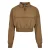 Damesjas Urban Classics cropped crinkle nylon