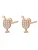 Hey Happiness Oorbellen ‘Cheers Charm’  rose-goud