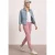 Street One Dames Mid Waist taps toelopende jeans in een Loose Fit in Pink