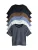 The Set Shirt  navy / bruin / zwart / wit